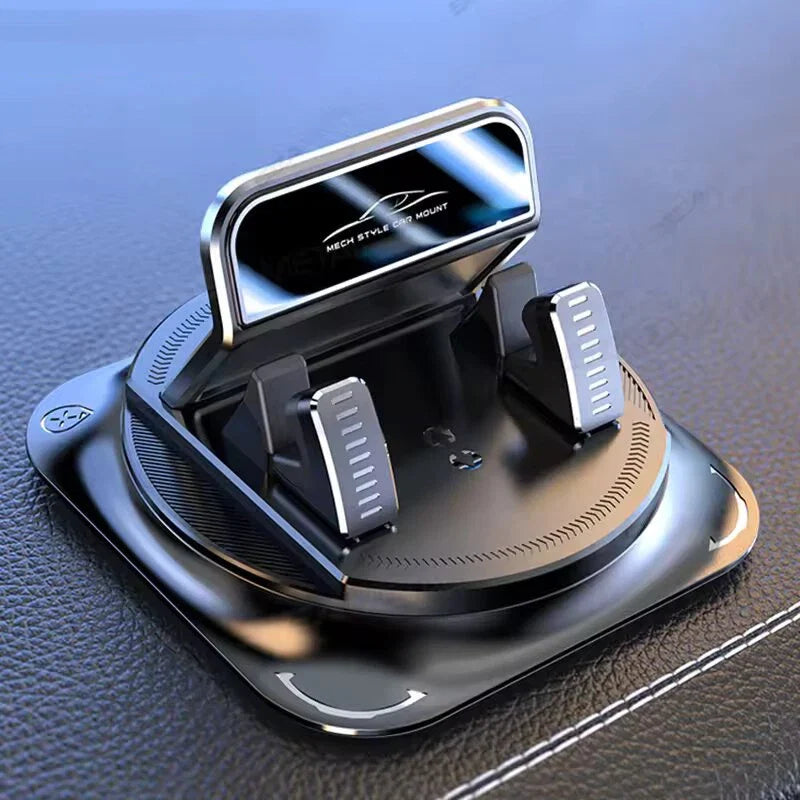 Universal Car Phone Mount - Anti-Slip Silicone 360° Rotating Dashboard Holder for Navigation