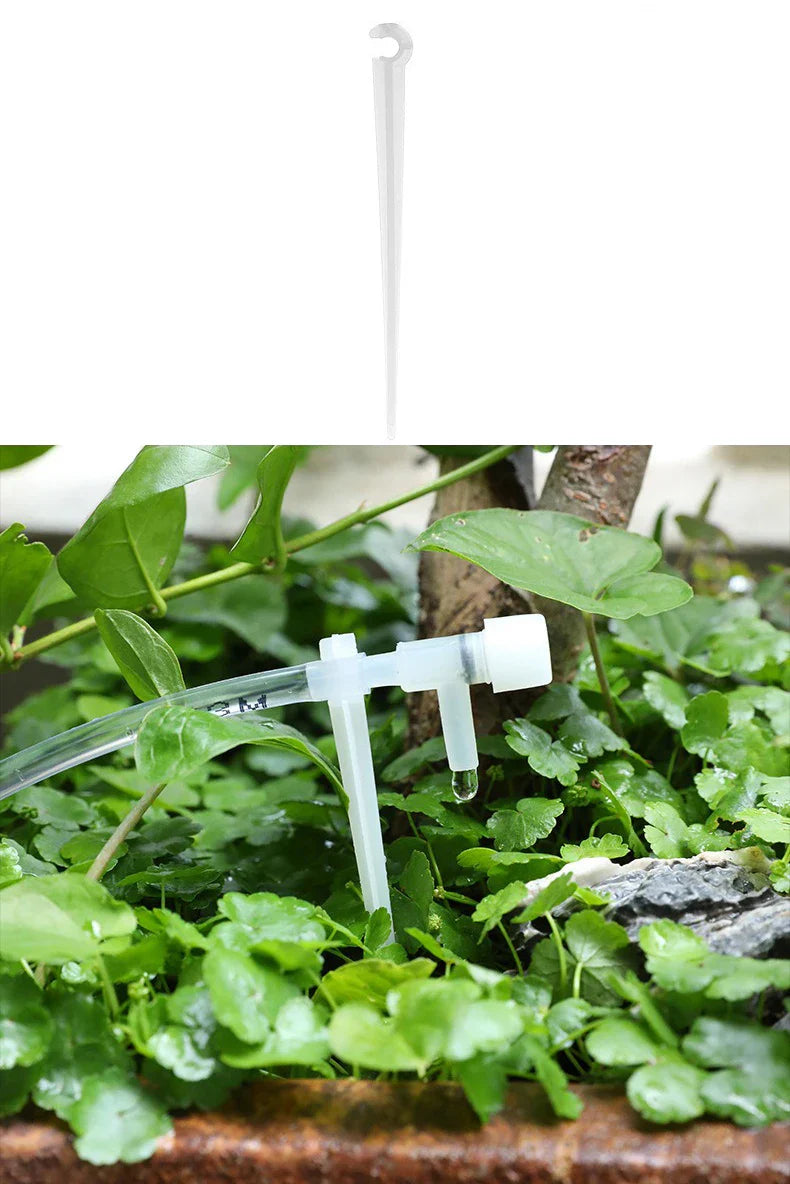 Garden Drip Irrigation Kit — Water-Saving Micro Dripper System with Regulating Valve and 4/7mm Hose for Potted Plants and Greenhouse