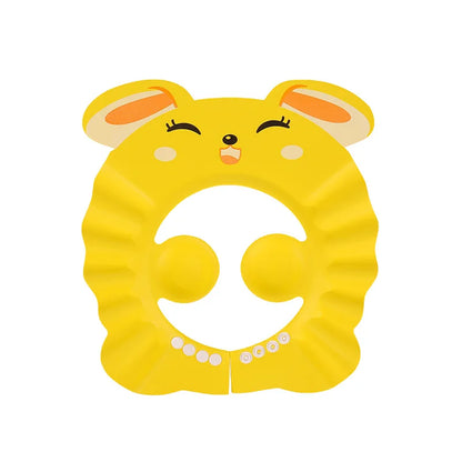 Baby Shower Hair Wash Cap - Adjustable Soft Ear Protection Hat for Kids Bath Time