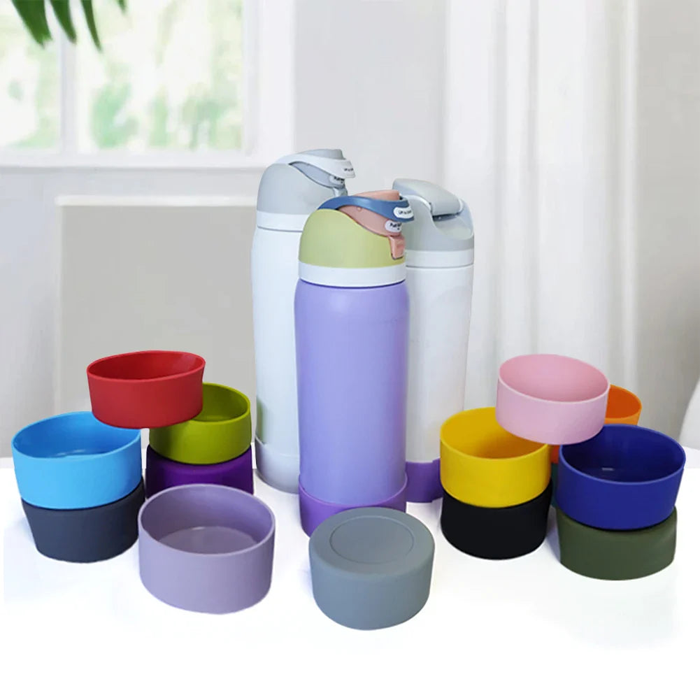 Silicone Water Bottle Boot – Anti-Slip Bottom Protector for Owala 32oz Flask Water Bottle