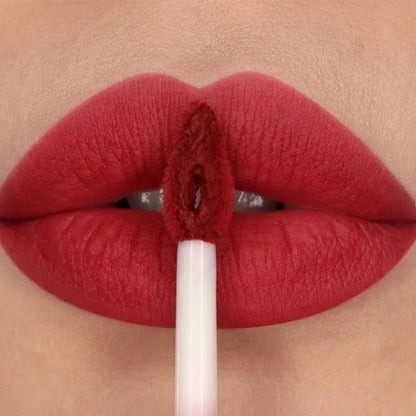 Nude Matte Lip Gloss - 12 Colors Long-Lasting Velvet Waterproof Non-Fade Non-Stick Lipstick for Women’s Makeup
