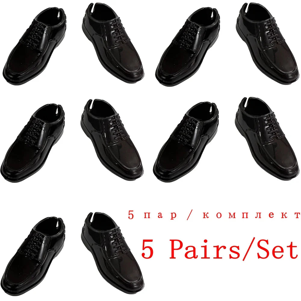 NK Mix 12" Fashion Doll Shoes & Clothes — Casual Leather Sneakers, Boots & Slippers for Boy & Princess Dolls