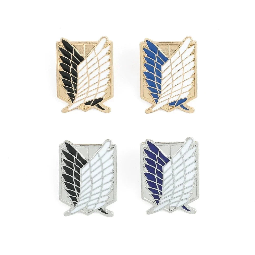 Attack on Titan Enamel Pin Badge - Anime Metal Lapel Pin for Bags, Backpacks & Fan Collectible Gift
