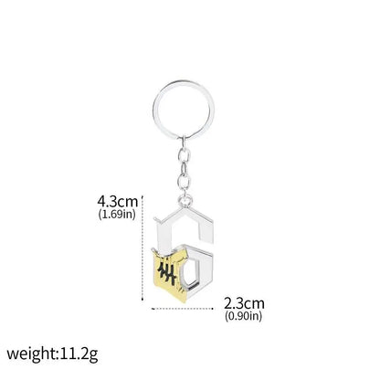 Bleach Ichigo Kurosaki Keychain Necklace - Anime Cosplay Pendant Charm for Men & Women Backpack Jewelry Gift