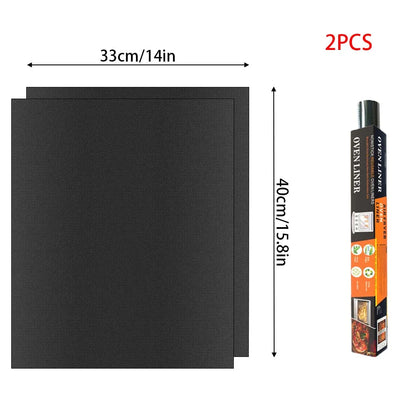 Reusable BBQ Grill & Oven Mat - Non-Stick Heat Resistant Baking Liner for Grilling, Cooking & Oven Protection