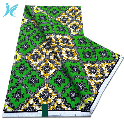 African Real Wax Print Fabric - 100% Cotton Ankara Sewing Material Wholesale Quality