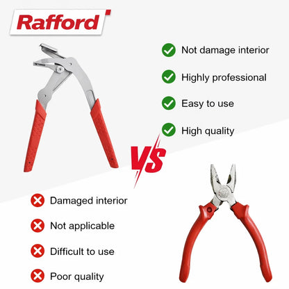 Rafford Car Clip Removal Pliers - Damage-Free Auto Trim Fastener & Rivet Puller Tool