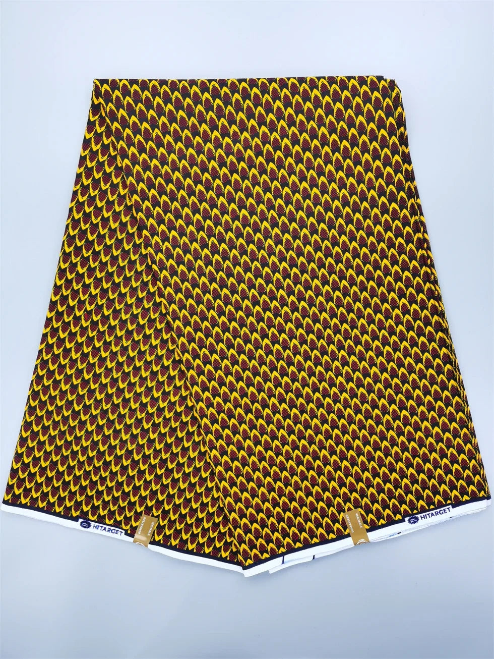Guaranteed Original African Wax Fabric - 100% Cotton Real Ankara Print 6 Yards for Wedding Dresses & Sewing