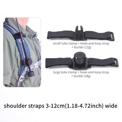 Backpack Umbrella Clip - Hands-Free Lightweight Outdoor Hiking Umbrella Holder
