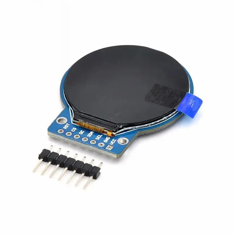 1.28-Inch Round TFT LCD Display Module 240x240 - GC9A01 RGB Screen with 4-Wire SPI Interface for DIY Projects