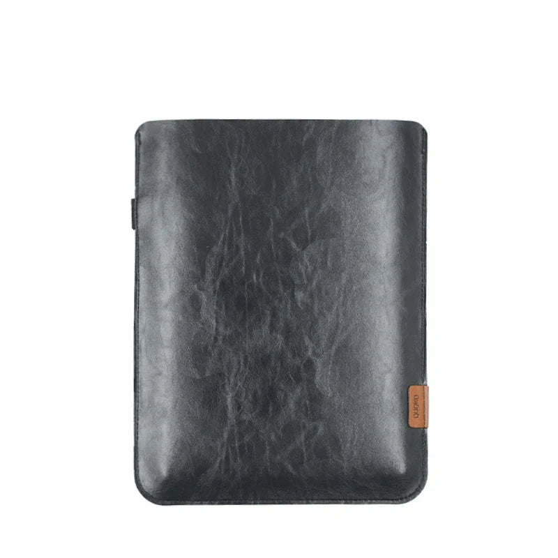 Ultra-Thin PU Leather Tablet Sleeve - Side Access Pen Slot Bag for iPad Mini, Air & Pro 8.3/10.9/11/12.9/13 Inch