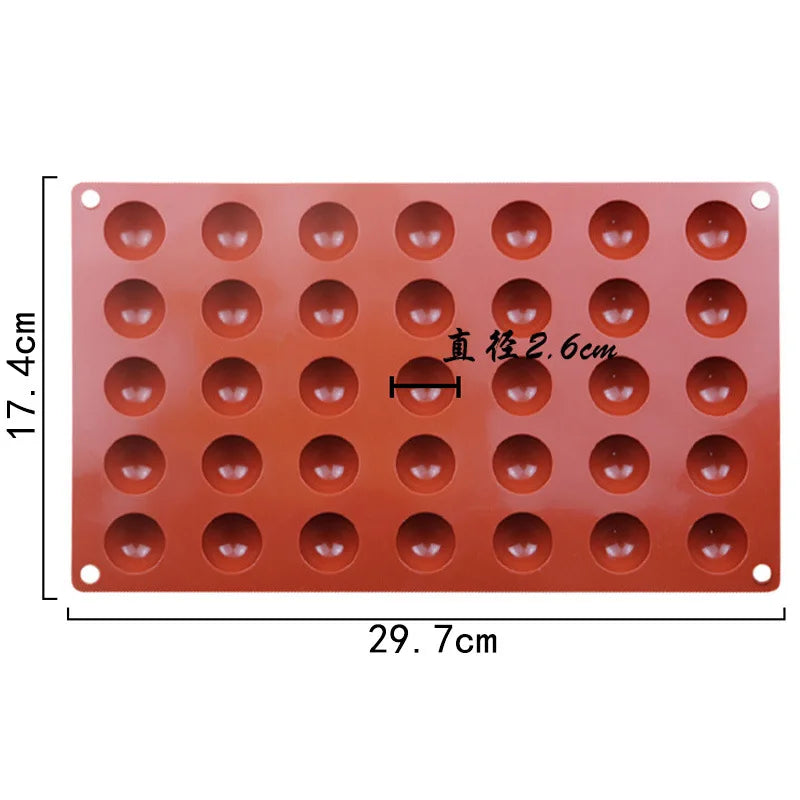 Semi-Sphere Silicone Baking Mold – Half Ball Dome for Chocolate, Mousse, Candy & Cake Decorating Tools