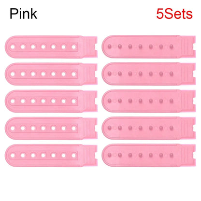5 Sets Snapback Strap Replacement - 7 Hole Colorful Hat Repair Buckle Clips for Baseball Cap Accessories