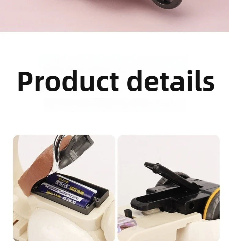 Labubu Doll Mini Electric Motorcycle – Cute Doll Toy with Lights and Music, DIY Accessories, Fun Christmas Gift for Kids
