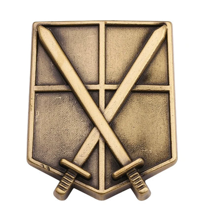 Attack on Titan Enamel Pin Badge - Anime Metal Lapel Pin for Bags, Backpacks & Fan Collectible Gift