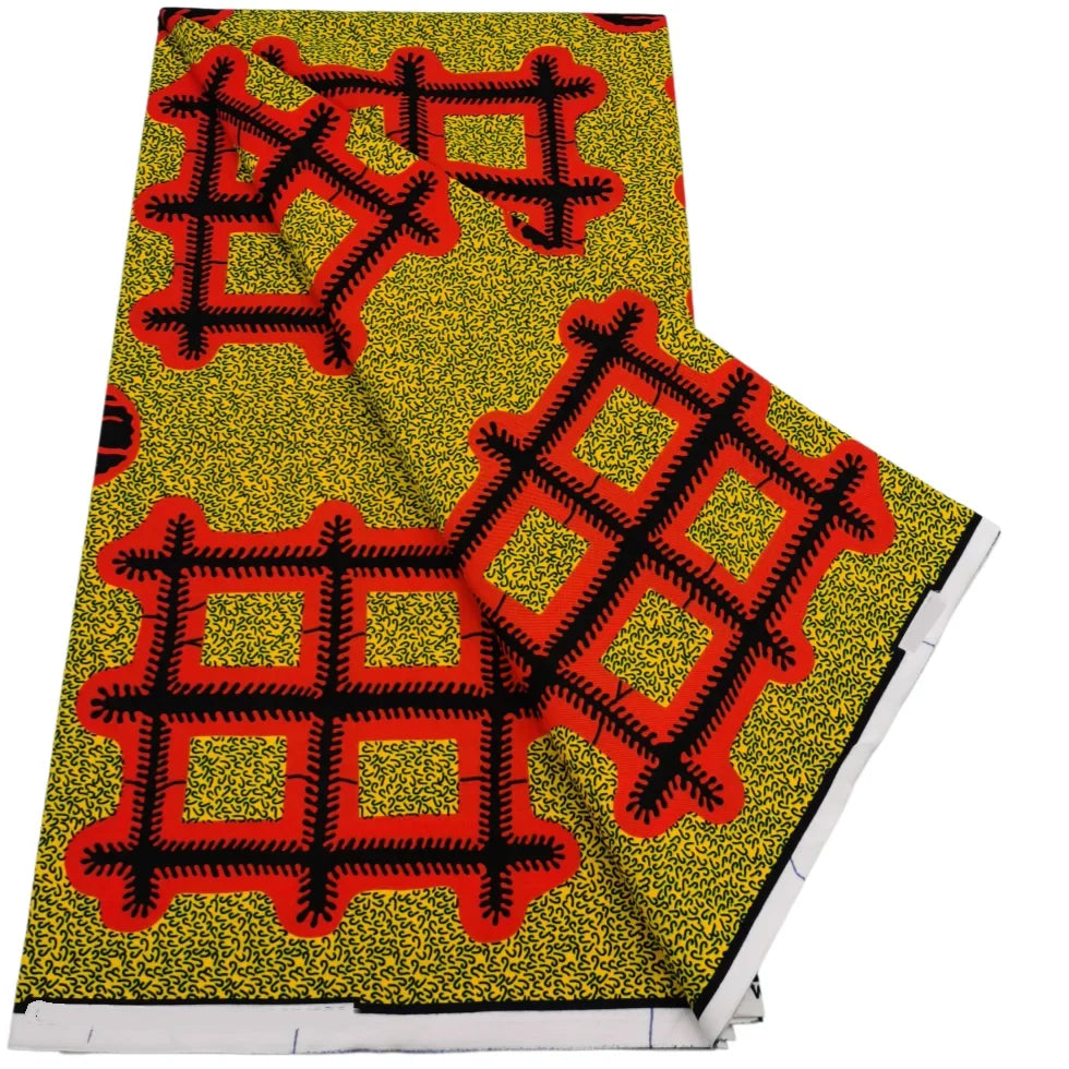 2026 African Real Wax Print Fabric - High Quality Ankara Pagne ABC