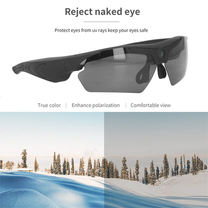 1080P HD Camera Glasses Sunglasses — Video Recording Glasses for Cycling, Driving, Hiking, Fishing & Hunting