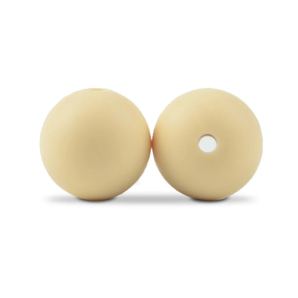 LOFCA Silicone Round Beads 20pcs - 9/12/15mm DIY Jewelry Making Beads for Bracelets, Keychains & Necklaces