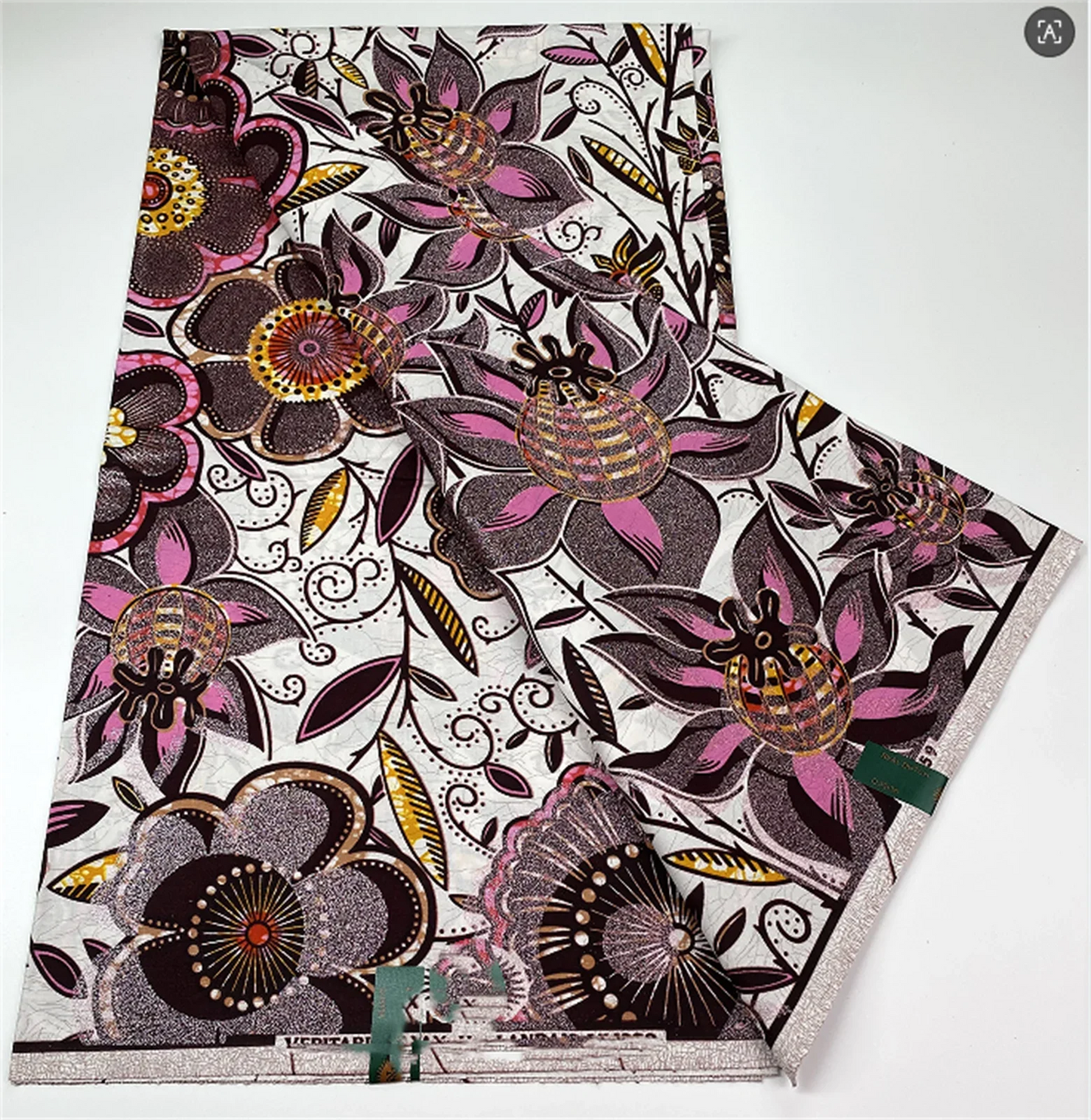 Original African Wax Print Fabric - 6 Yards 100% Cotton Nigerian Ankara Sewing Material