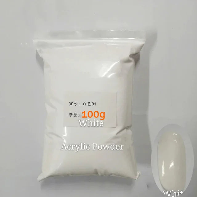 50g/100g Bulk Nude Acrylic Powder - 4-in-1 Solid Crystal Colors for Nail Extension, Dipping & Engraving, Acrylic Monomer