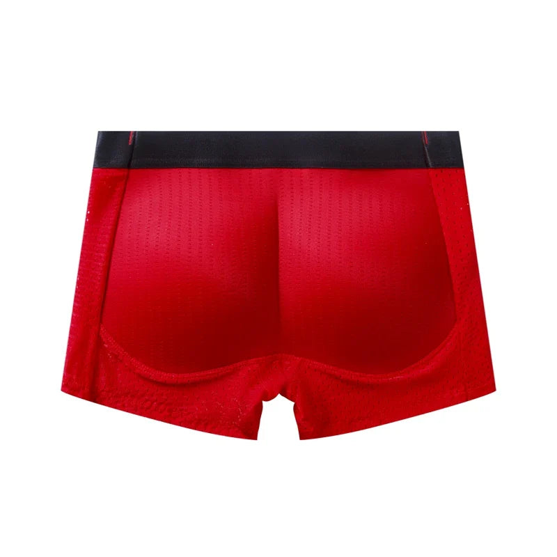 Men's Hip Lifter Boxer Briefs - Padded Butt Enhancer Shapewear Shorts with Built-In Lift, Breathable Nylon Underwear