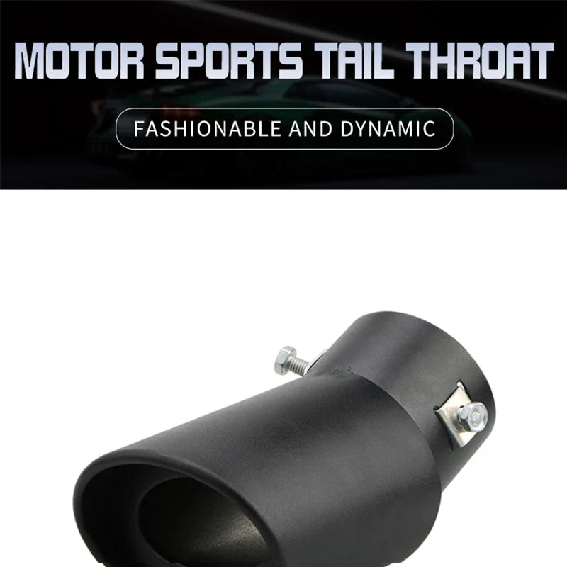 2.5" Stainless Steel Car Exhaust Muffler Tip – Chrome Rear Tail Pipe for Most Cars