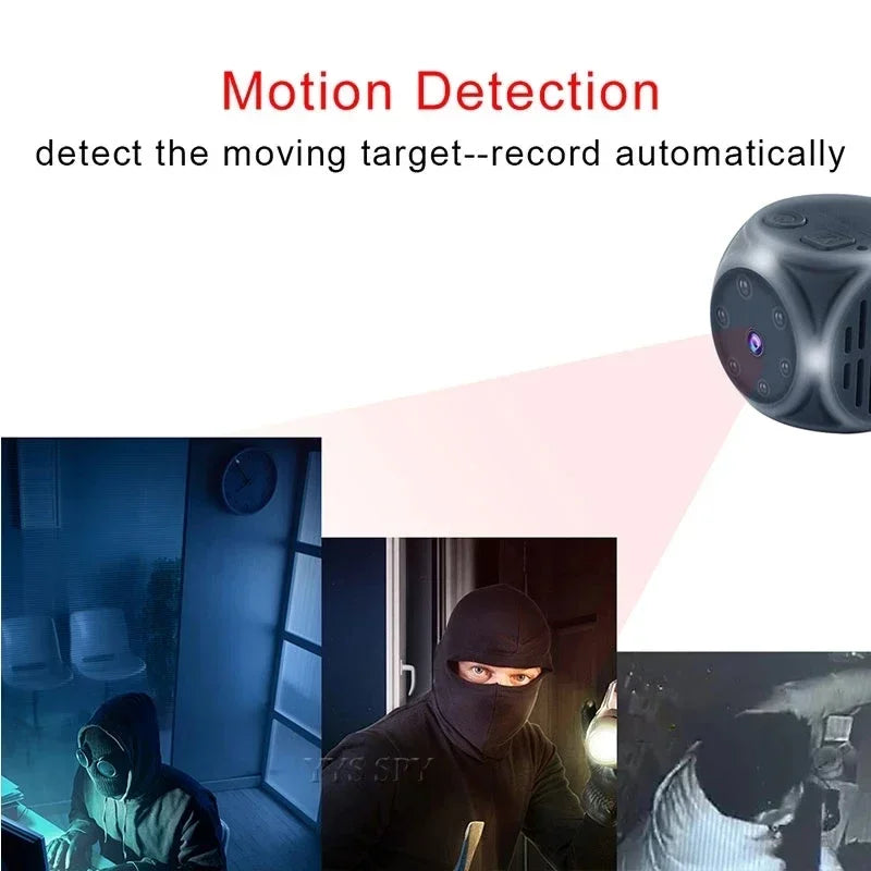 Mini 1080P HD Camera – Night Vision, Wide-Angle, Motion Detection Video Recorder with Magnetic Loop