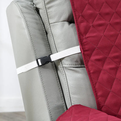 Anti-Slip Recliner Chair Cover – Quilted Solid Color Seat Slipcover, Anti-Wear Armchair Cushion for Living Room Home
