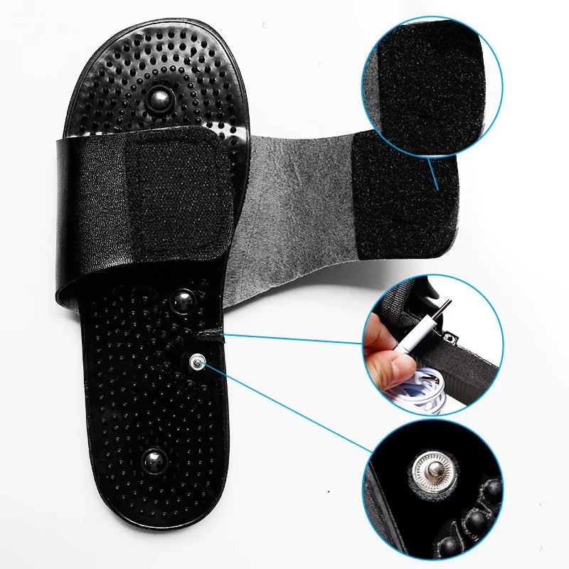 Foot Massage Slippers — Reflexology TENS & EMS Acupuncture Therapy for Feet Relaxation and Body Massage