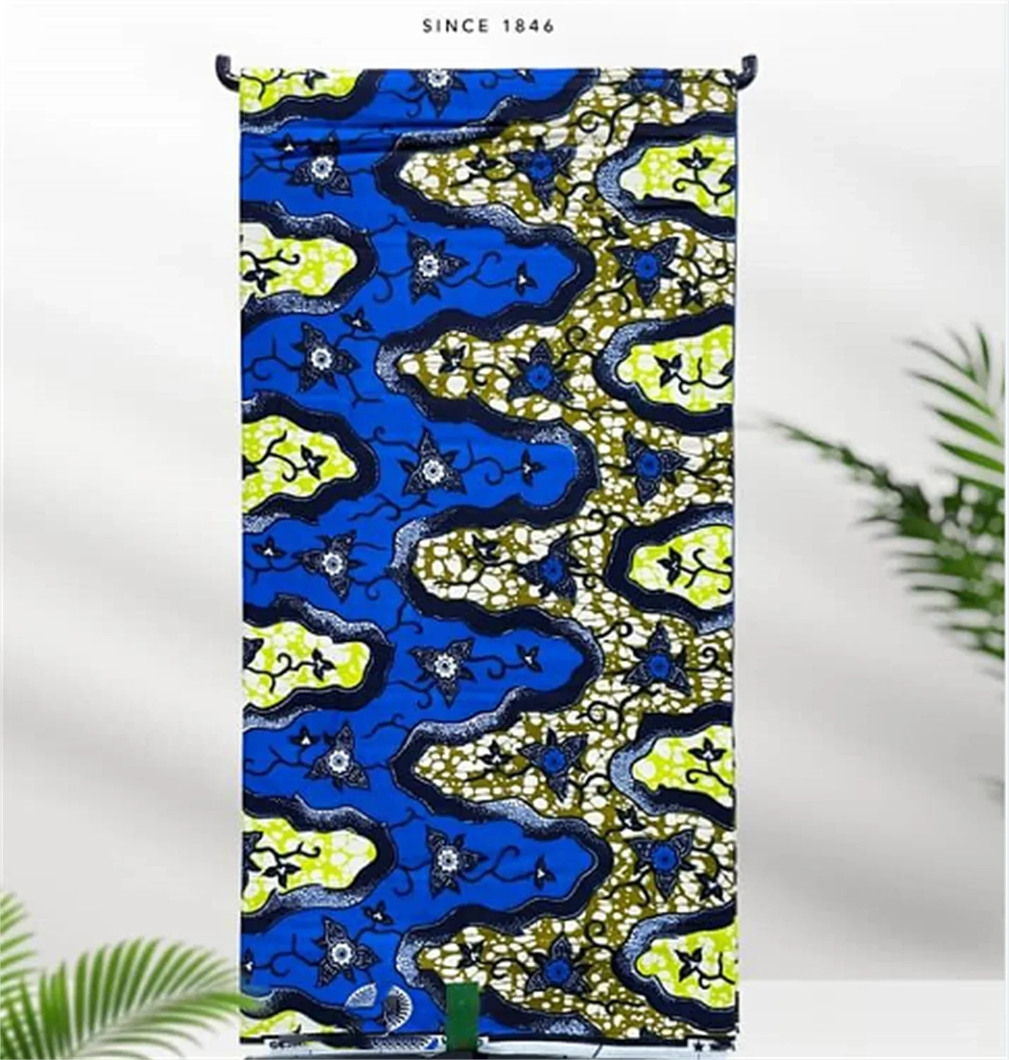 African Real Print Ankara Wax Fabric - Soft 100% Cotton Pagne 6 Yards