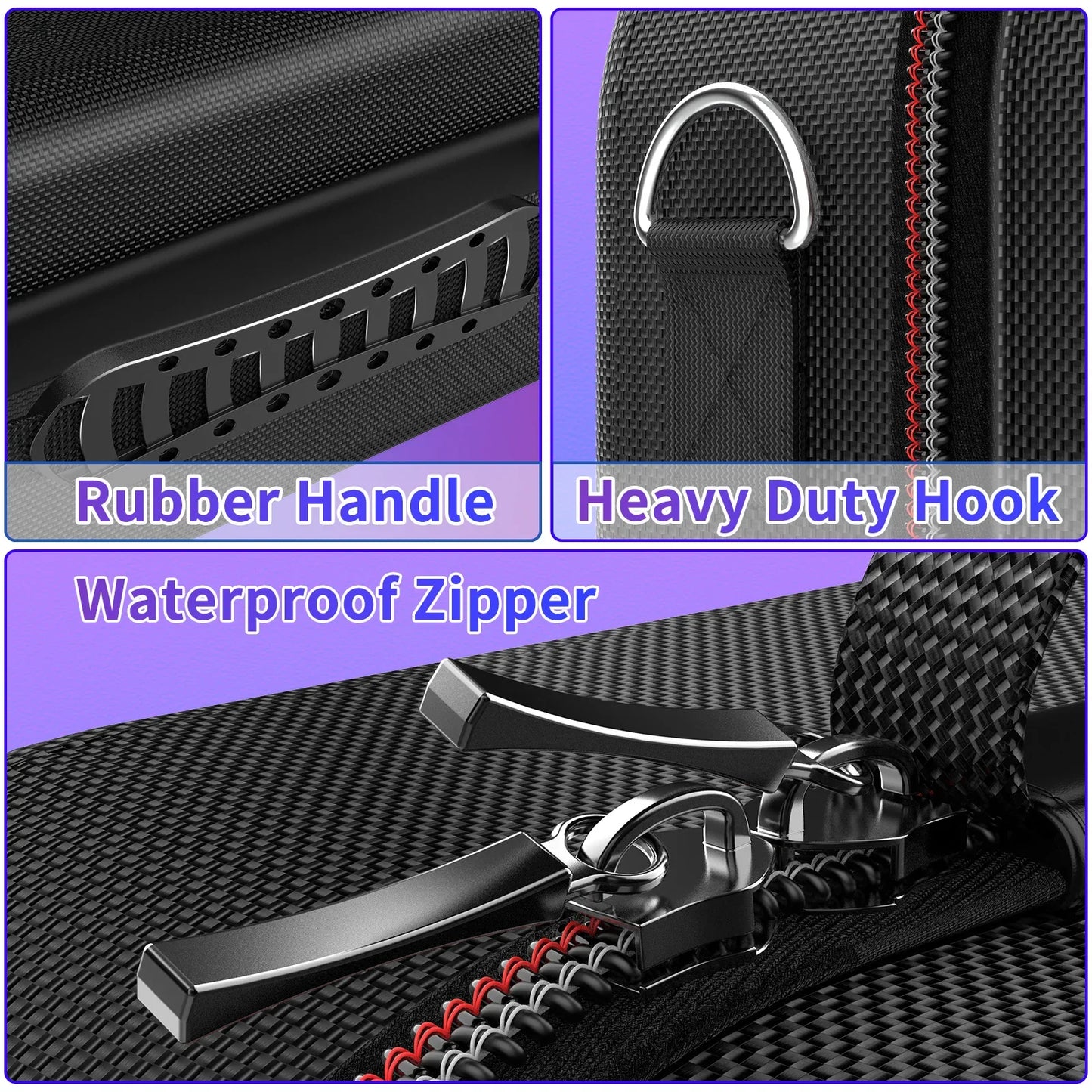 Steam Deck Carrying Case - Large Capacity Portable Storage for Console & Accessories with Built-in Protection