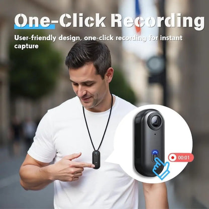 4K HD Mini Vlog Camera — WiFi Wireless Portable Action Body Cam for Sports, Travel & Photography