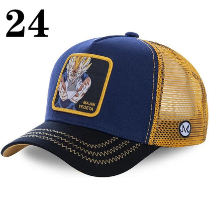 Dragon Ball Anime Baseball Cap - Goku Vegeta Buu Mesh Hip Hop Hat for Summer Casual Wear