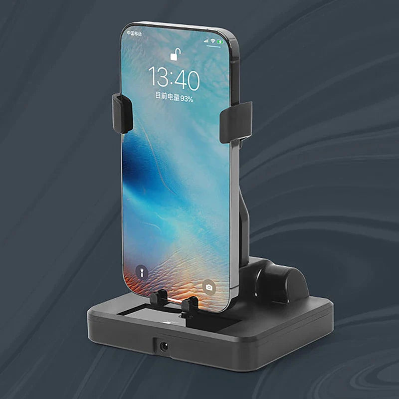 Desk Mute Automatic Swing Shaker – Mobile Phone Stand Holder with Phone Wiggler & Pedometer Stepper