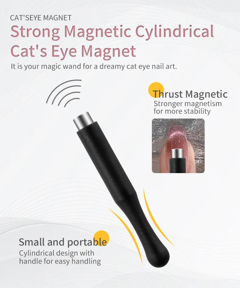 Cat Eye Nail Magnet Stick Set – Multi-Function Magnetic Tools for Cat Eye Gel Polish Nail Art