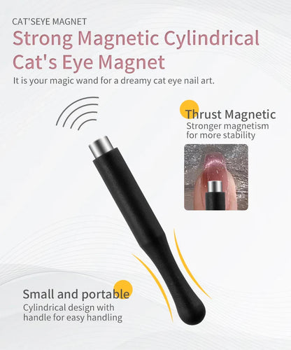 Cat Eye Nail Magnet Stick Set – Multi-Function Magnetic Tools for Cat Eye Gel Polish Nail Art