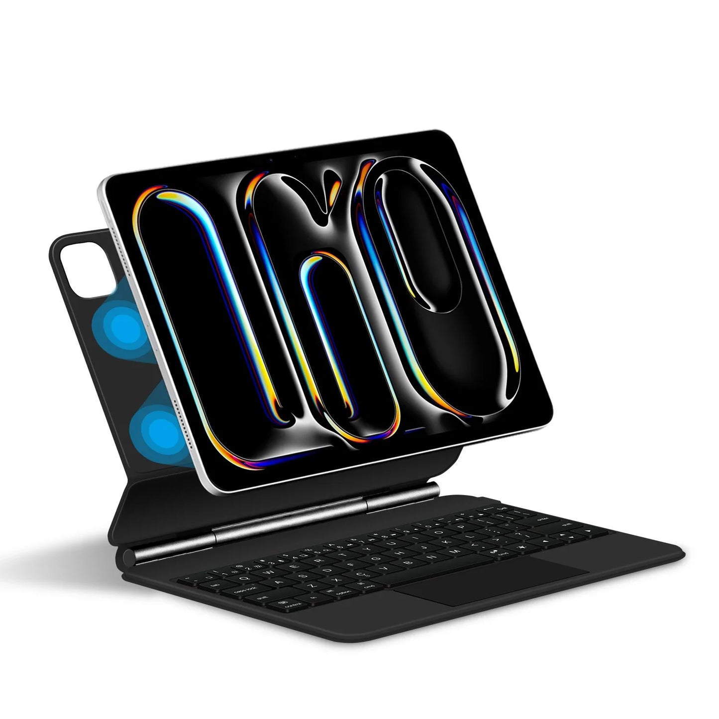 Backlit Magic Keyboard Case for iPad Pro 11/13" (2024 M4) & iPad Air M2 – Smart Folio Cover