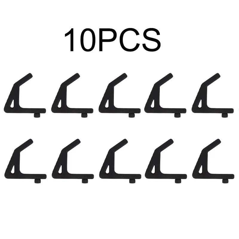 Universal Shelf Hooks - 10.3mm Hole Spacing Storage & Garage Shelving Support Hooks 5-20PCS