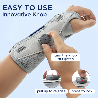 Adjustable Carpal Tunnel Wrist Brace — Hand Support Splint for Men & Women, Tendonitis, Sprains, Arthritis, and Wrist Pain