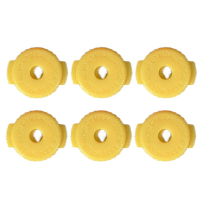 6pcs Plastic Cymbal Mates - Quick Release Cymbal Nuts for 8mm Threaded Cymbal Stands Drum Accessories