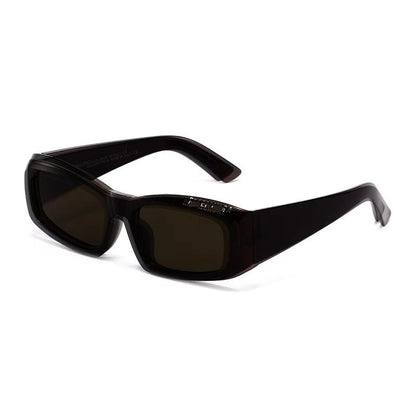 New Small Oval White Frame Sunglasses – Unisex UV400 Punk Street Style Shades for Men & Women