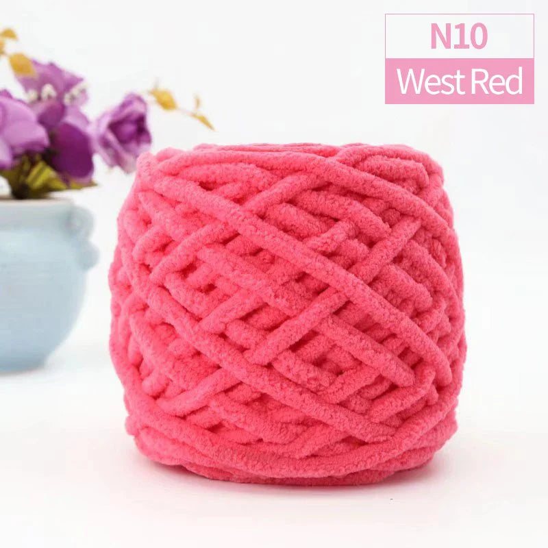 QJH Chunky Blanket Yarn – Luxury Thick Polyester Jumbo Knitting & Crochet Yarn for Blankets & Pillows, 100g Ball