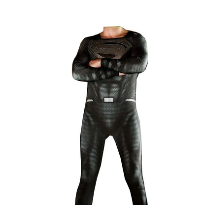 Adults "Man of Steel" Cosplay Costume – Superhero Zentai Bodysuit Jumpsuit for Halloween & Parties