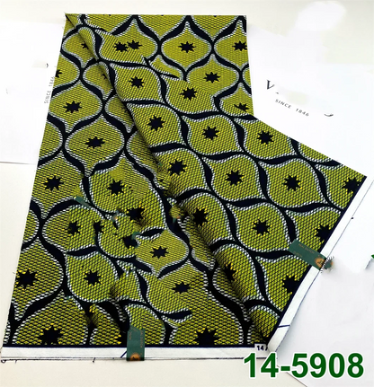 Latest Style Ankara Wax Print Fabric - 100% Cotton High Quality Soft African Real Wax Material