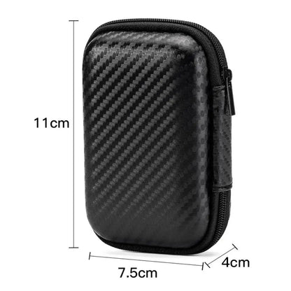 Portable EVA Storage Case - Protective Zipper Pouch for Phone Charger Shaver Hard Drive Data Cable Headphone Accessories