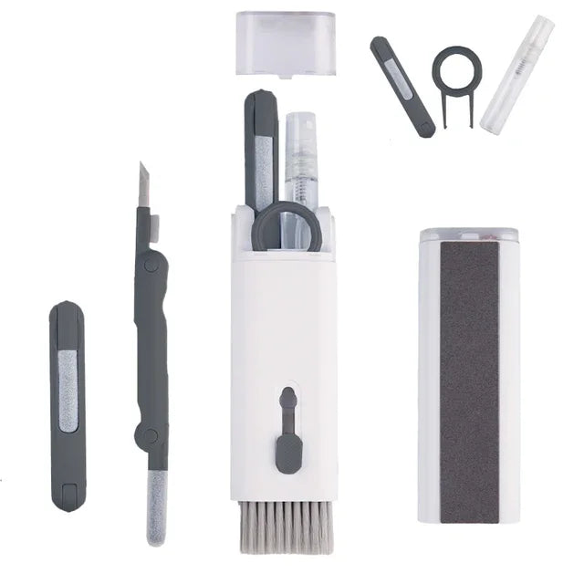 7-in-1 Keyboard Cleaning Kit - Earphone Cleaning Pen, Keycap Puller & Computer Dust Removal Tools
