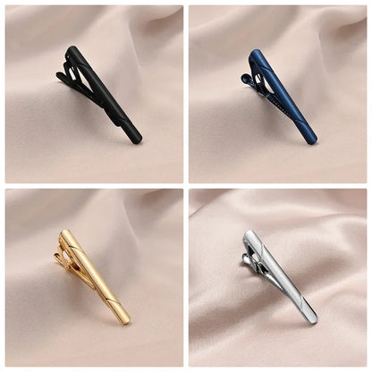 Men's Tie Clip & Cufflink Set - 7/8/10 Piece Luxury Gift Box Jewelry for Weddings & Formal Wear