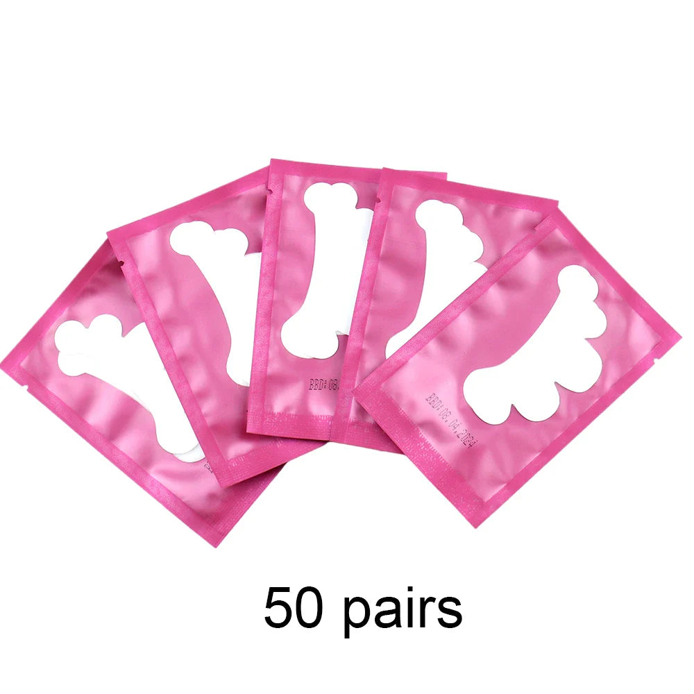 20/50 Pairs Hydrogel Lash Extension Patches | Under Eye Stickers for Grafting & Makeup | Eyelash Extension Tools