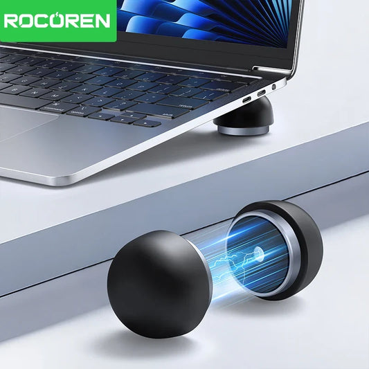 Rocoren Laptop Stand - Magnetic Mini Cooling Holder & Adjustable Support Bracket for MacBook Pro/Air