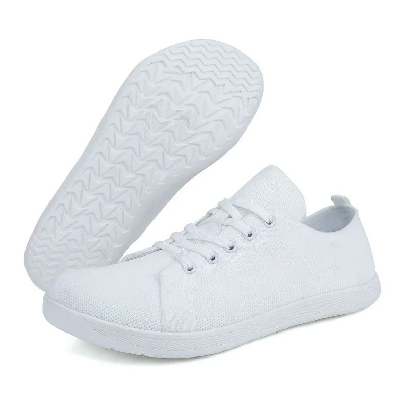 Wide Toe Barefoot Shoes for Men & Women – Minimalist Walking Sneakers with Zero Drop Sole & Breathable Mesh